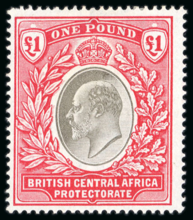Stamp of Nyasaland 1903-04 2s6d, 10s and £1 mint h.r., very fine (S.G.