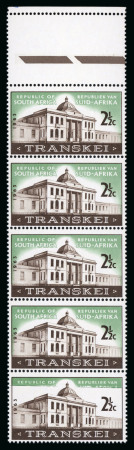 Stamp of South Africa » Transkei 1963 Transkei Assembly 2 1/2c. vertical strip of five
