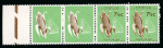 Stamp of South Africa » Union & Republic of South Africa 1961 7 1/2c. light green and brown marginal strip showing dry print of brown