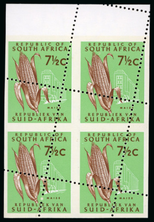 Stamp of South Africa » Union & Republic of South Africa 1969-72 7 1/2c. mint NH block of four from the top