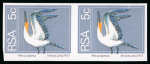 Stamp of South Africa » Union & Republic of South Africa 1974-76 5c. imperf proof pairs of the issued design