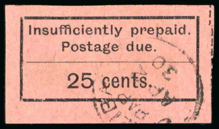 Stamp of Zanzibar » The Zanzibar Post Office (1895-1964) » Postage Dues 1926-30 25c black on magenta with neat cds