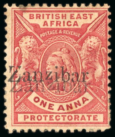 Stamp of Zanzibar » The Zanzibar Post Office (1895-1964) 1896 B.E.A. Overprinted group with mint and used sets