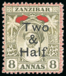 Stamp of Zanzibar » The Zanzibar Post Office (1895-1964) 1904 issue group with mint and used sets and varieties