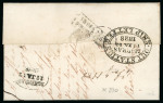 Stamp of Ceylon 1827-1857 Selection of eighteen pre-stamp entires,