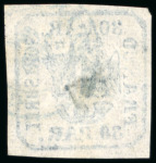 Stamp of Romania » United Principalities 1862-1864 1862 Two single 30par blues, four good to large margins,