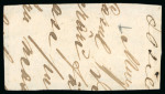 Stamp of Romania » United Principalities 1862-1864 1862 30par blue two horizontal pairs, four large margins,