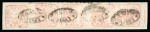 Stamp of Romania » United Principalities 1862-1864 1862 small piece bearing horizontal strip of five 6par