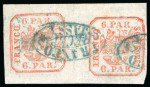 Stamp of Romania » United Principalities 1862-1864 1862 6par vermilion on white wove paper, horizontal