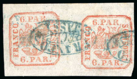 Stamp of Romania » United Principalities 1862-1864 1862 6par vermilion on white wove paper, horizontal