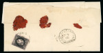 Stamp of Romania » 1866-67 Prince Carol I - Coloured Papers 1866 (Dec 17) Registered cover sent Focsani franked