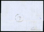 Stamp of Romania » 1866-67 Prince Carol I - Coloured Papers 1866 (Dec 17) Entire letter sent from Olentita to Bucuresci,