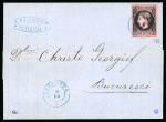 Stamp of Romania » 1866-67 Prince Carol I - Coloured Papers 1866 (Dec 17) Entire letter sent from Olentita to Bucuresci,