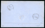 Stamp of Romania » King Carol 1871 - "With Beard" Imperforate 1872 Cover sent from Alexandria to Braila franked with