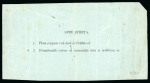 Stamp of Romania » 1866-67 Prince Carol I - Coloured Papers 1866 Returned receipt which accompanied a registered