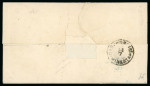 Stamp of Romania » 1868-70 Prince Carol I - New Currency 1868 Large part of cover from Braila to Bucuresci franked
