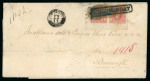 Stamp of Romania » United Principalities 1864-1865 Prince Cuza 1865 (Nov 12) Registered cover sent from Foltitscheni