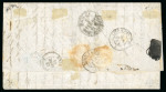 Stamp of France » Empire 1853-1862 1864, Lettre de Jérusalem pour Basel (Suisse), affranchissement