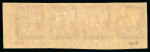 Stamp of Colonies françaises » Côte-d'Ivoire 1903, Bande de 4 Taxe Duval 60 centimes brun sur chamois