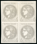Stamp of France » Emission de Bordeaux 1870 1870, Émission de Bordeaux 4 centimes gris, Y&T n°41B