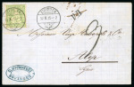 Stamp of Syria 1875, Incoming cover from Zofingen (Aargau) to Aleppo, Syria