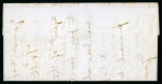 Stamp of Iraq U.S 1851 3¢ Washington imperforate on entire letter from Mosul, Iraq