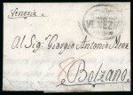 Stamp of Italian States » Lombardy Venetia 1804, oval two-circle cancel "VENEZIA with crowned