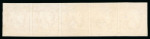 Stamp of Luxembourg 1852-59, 1sgr flesh, strip of five, good impression,