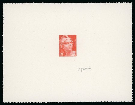Stamp of France » Émissions à partir de 1900 1945-1947, Ensemble de 2 épreuves d'artiste sans valeur