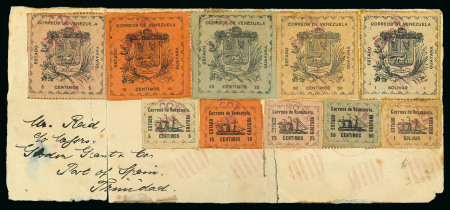 Stamp of Venezuela » 1902-1903 Maritime Blockade » Guayana 1903 (April 27) Envelope to Port of Spain (Trinidad),