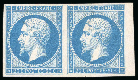 Stamp of France » Collections 1854-1856, Petit groupe Empire non dentelé avec 20