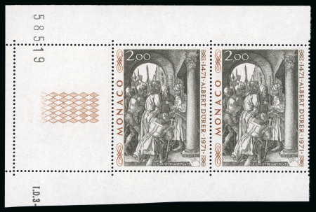 Stamp of Colonies françaises » Monaco 1972, Monaco variété Albert au lieu de Albrecht Dürer