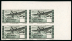 Stamp of Colonies françaises » Afrique Équatoriale 1943, Bloc de 4 Y&T PA 41e **, valeur omise non dentelé,