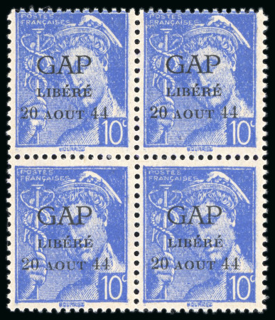 Stamp of France » Libération 1944, Libération de Gap Type Mercure 10 à 50 centimes,