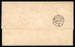 Stamp of Italian States » Papal States 1858 (Sept 21) Stampless cover from Rome to Brazil