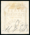 Stamp of Italian States » Parma 1859, 80c orange, unused without gum, outstanding margins