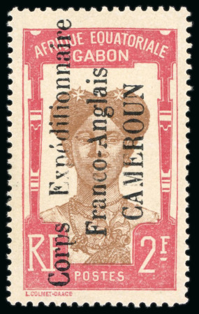 Stamp of Colonies françaises » Cameroun 1915, Occupation militaire, série complète Y&T n°38/52