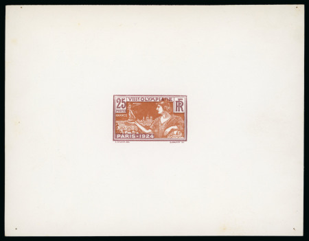 Stamp of France » Émissions à partir de 1900 1924, Jeux Olympiques, épreuve d'artiste bicolore