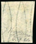 Stamp of Italian States » Tuscany 1857, 2cr greyish blue, a splendid single with clear