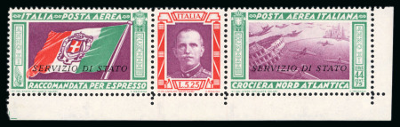 Stamp of Italy » Regno d'Italia Airmail Officials, 1933, 5,25L + 44,75L green, red