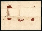 Stamp of Romania » United Principalities 1864-1865 Prince Cuza 1865 (Nov 1) entire sent registered to Bucharest bearing 20 par horizontal pair