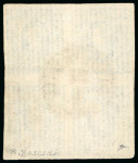 Stamp of Romania » United Principalities 1864-1865 Prince Cuza 1865 5 par blue on vertically laid paper in used block