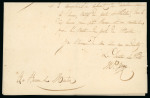 Stamp of Colonies françaises » Monaco 1837, Document postal de l'administration de la poste