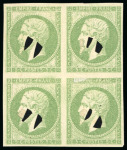 Stamp of France » Empire 1853-1862 1853-1860, Essais de superposition, Empire non dentelé