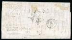 Stamp of France » Empire 1853-1862 1853, Lettre pour la Nouvelle Orléans transportée