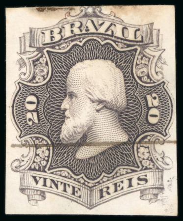 Stamp of Brazil » 1866-83 Dom Pedro » 1866 "Black Beard" Issue 1866, ABN imperforate plate proofs in definitive colours