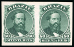 Stamp of Brazil » 1866-83 Dom Pedro » 1866 "Black Beard" Issue 1866, 13 ABN colour die colour proofs on thick card