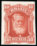 Stamp of Brazil 1866-1877, a very interesting assembly of ABN plate proofs