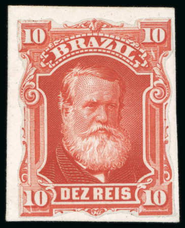 Stamp of Brazil 1866-1877, a very interesting assembly of ABN plate proofs