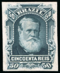 Stamp of Brazil 1866-1877, a very interesting assembly of ABN plate proofs